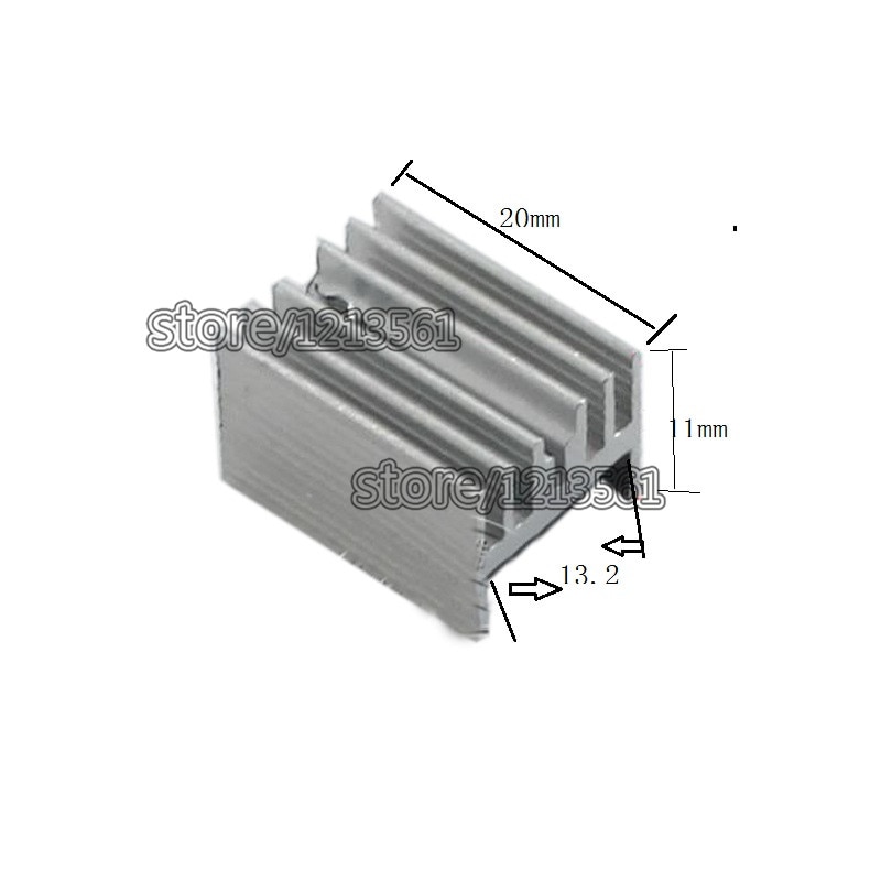 50 stks heatsinks/aluminium heatsink/triode heatsi... – Grandado