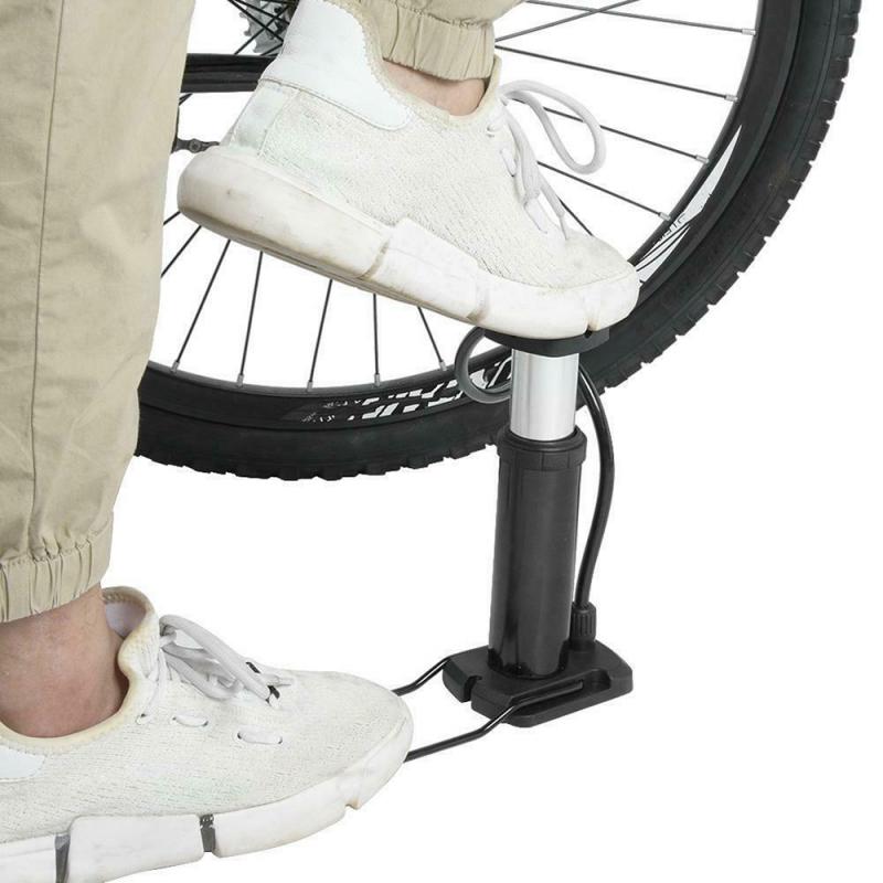 Mini Bike Pump Foot Pump Road Portable Air Bicycle Pump Compressor Pedal Tire Inflator Bicycle Pump High Pressure Cycling Pumps