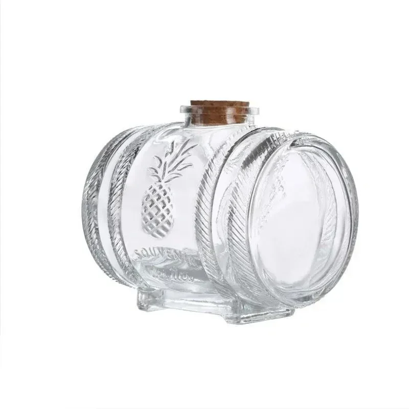 Whiskey-Dekan ter mit Holz stütze, bleifreies Glas-Barware, klare Wein karaffe für Schnaps, Scotch-Bourbon: dunkel Grau