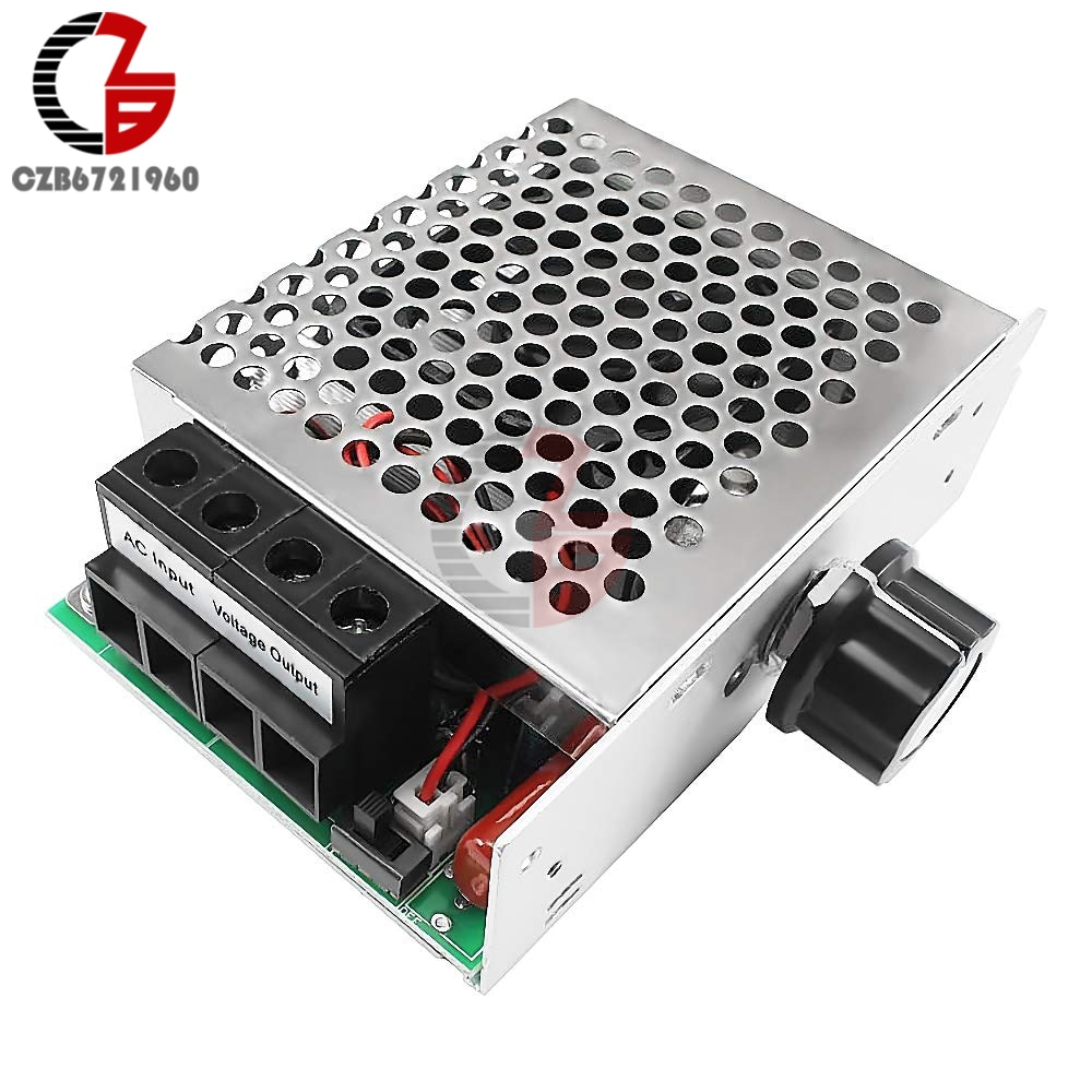 10000w krachtige scr elektronische spanningsregelaars,  ac 110v-220v motortoerentalregelaars, dimmende thermoregulatiemodules met ventilator