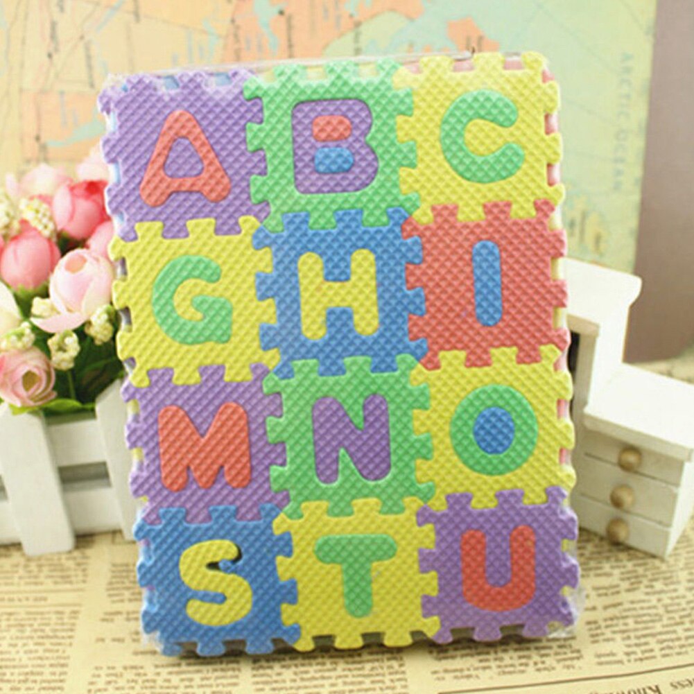 36 Pcs Baby Kids Alfabet Nummers Educatief Blokken Baby Kind Speelgoed Zacht Schuim Diy Jigsaw Tapijt Pad Play