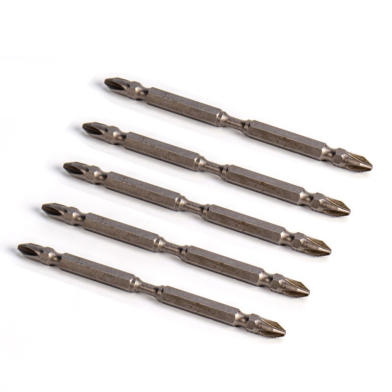 3/5/10Pcs Of 65mm PH2 Phillips Screwdriver Hand Tool S2 Material With Magnetic Double-head Drill Bit Anti Slip Electric Hexagon: 5PC 110mm
