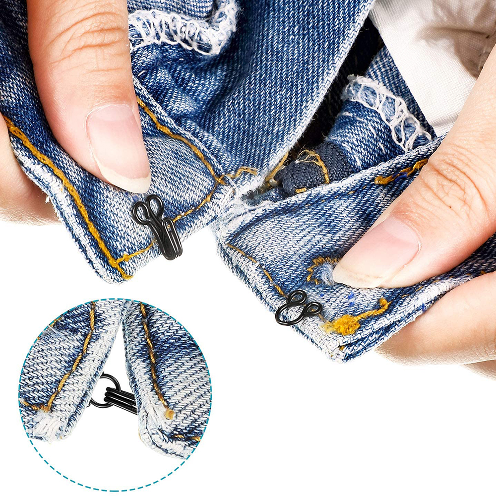 100 Set Invisible Sewing Hook and Eye Closure for Clothing Bra Jacket Hooks Replacement Sewing Craft Buckle Garment Accessories