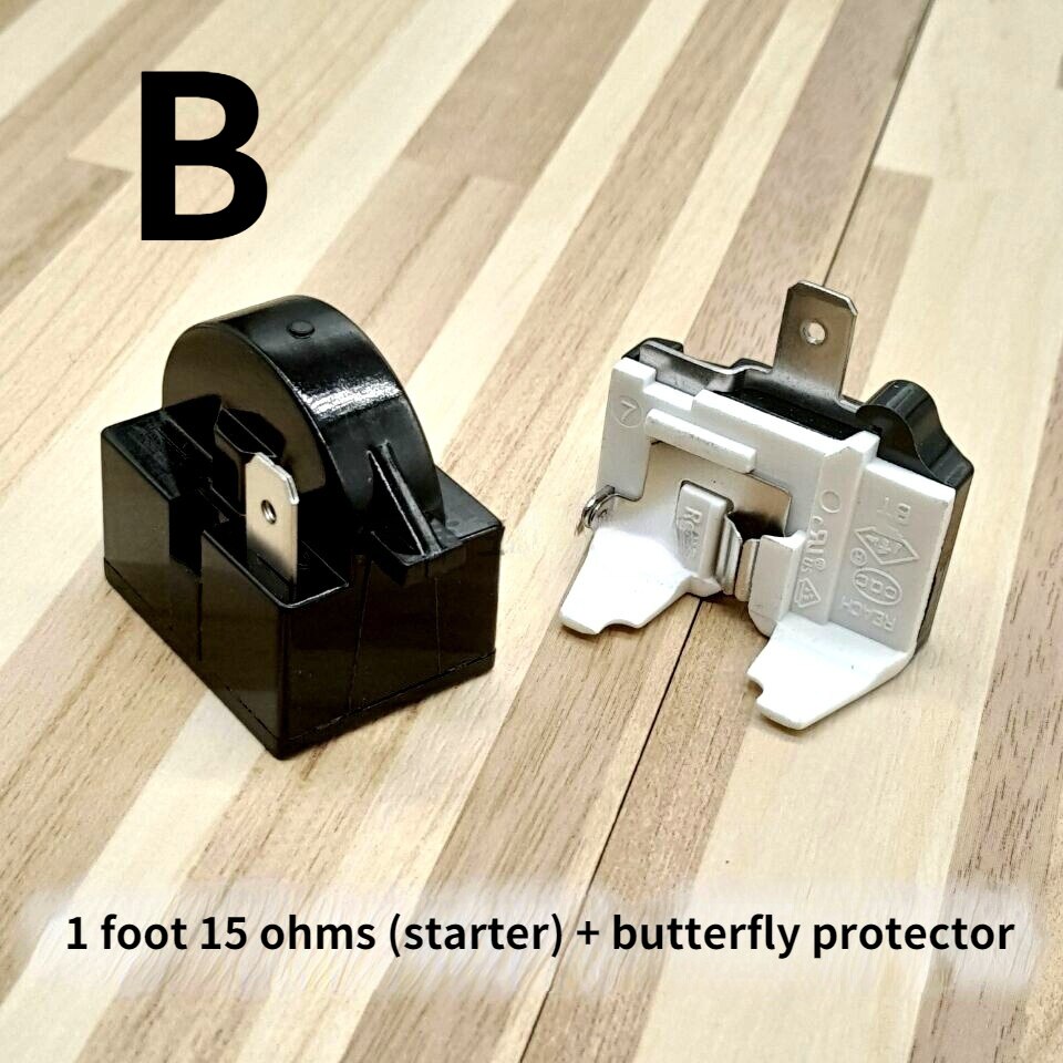 Refrigerator ptc starter relay QP2-15 compressor thermal overload protector: B