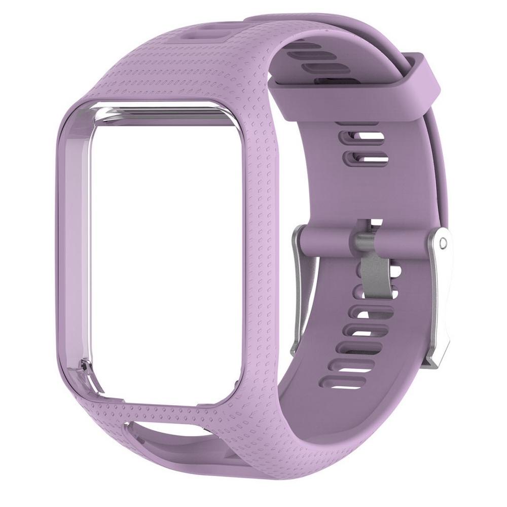 Correa de reloj para TOMTOM Runner 2 3 Spark / 3 Glfer 2 Adventurer, repuesto de correas de reloj GPS: Light purple