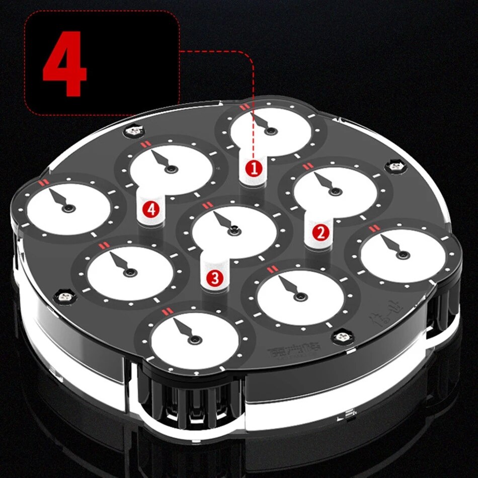 QIYI Cube Clock Profissional Magnetic Clock Chuanshi Clock Cube Puzzle Speed Clcok Magnet Clock Toys Mofangge Clock QiYi Clock