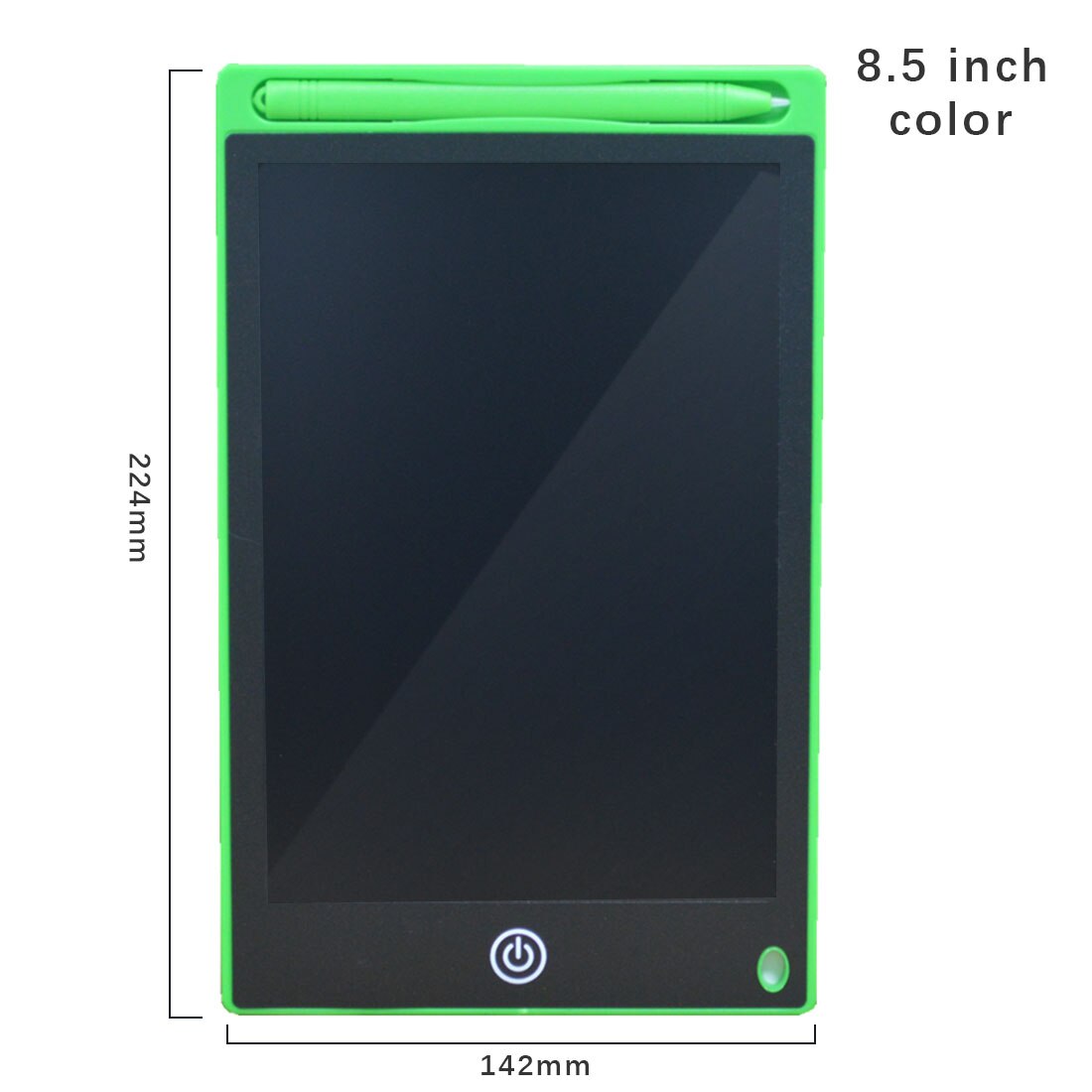 Noyokeredigital tegning tablet 8.5 tommer lcd skrivetavle pad til kunstnere animation tegning grafik tablet: Grøn