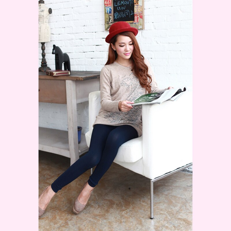 1 pçs dentro engrossar leggings quentes das mulheres legging de inverno pantyhosfemale leggings senhora leggings quente magro meia-calça para mulher