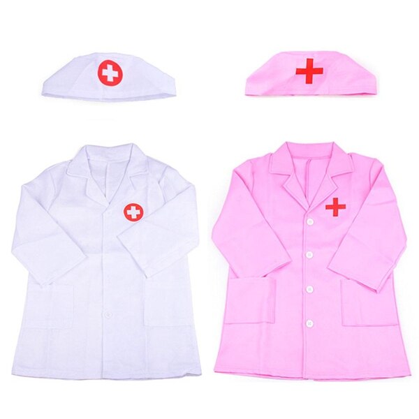 Enfants docteur jeu de rôle déguisement ensemble de robe docteur laboratoire manteau Kit Cosplay pour enfant en bas âge gommage outils supplémentaires