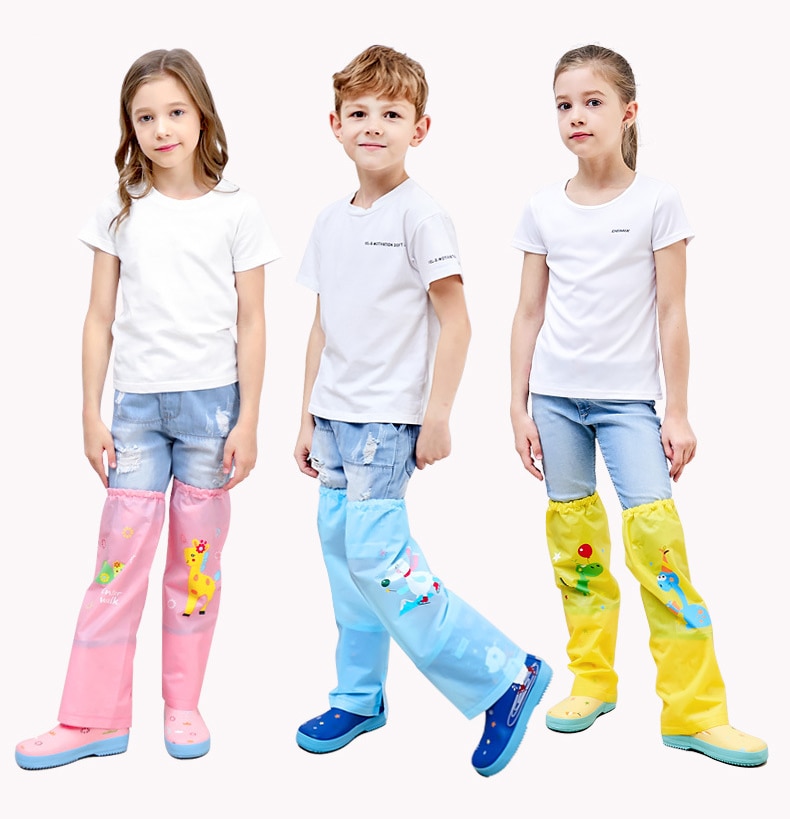 Kids Rain-proof Pants Rain Coat Chuva Poncho Impermeable Rain Pants Regenjacke Suit Cover Capa De Chuva Jas Hujan Chubasquero