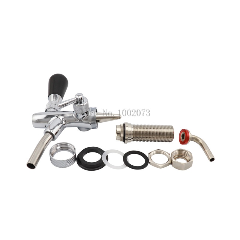 Homebrew Draft Beer tap faucet G5/8 Thread Adjustable Faucet with 75mm Long Shank Keg Tap Spout Beer Dispenser Tap