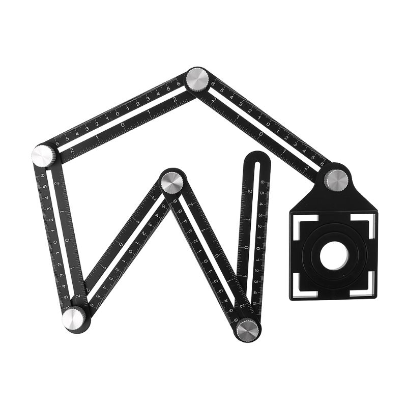 6 règle pliante trou de tuile plaçant les règles Multi d'angle de modèle avec le Guide de foret pour la menuiserie de perforateur