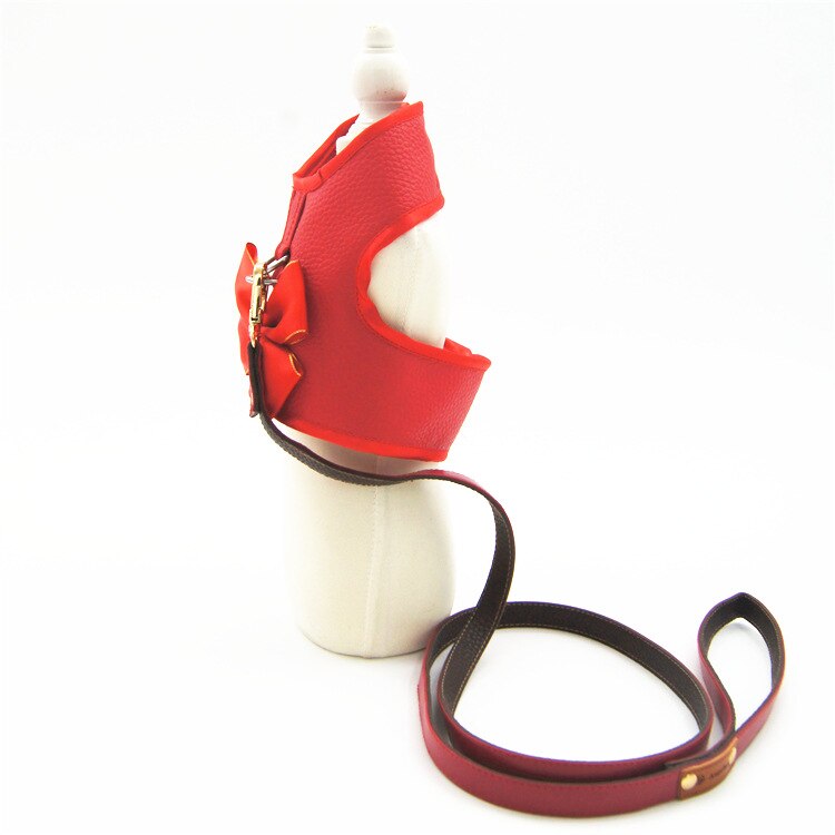 Dog Collar Adjustable Pet Clothes Puppy Dog Harness Vest Collar Leash Pet Cute Puppy Cat Jacket Leash Clothes Harness