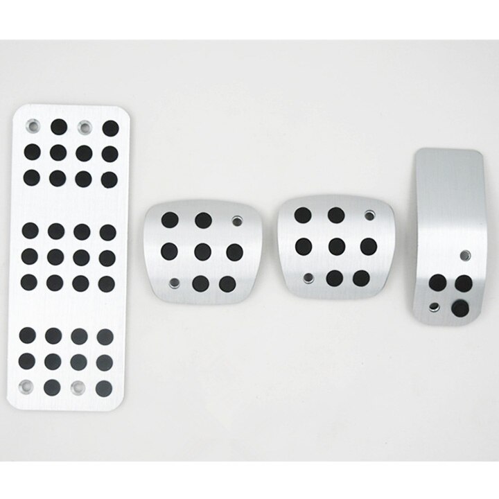 NULLA LHD Gemodificeerde Styling Aluminium Voetsteun Pedalen Koppeling Gas Brandstof rempedaal Handleiding Pedaal Voor Peugeot 206 CC MT vervanging: type2