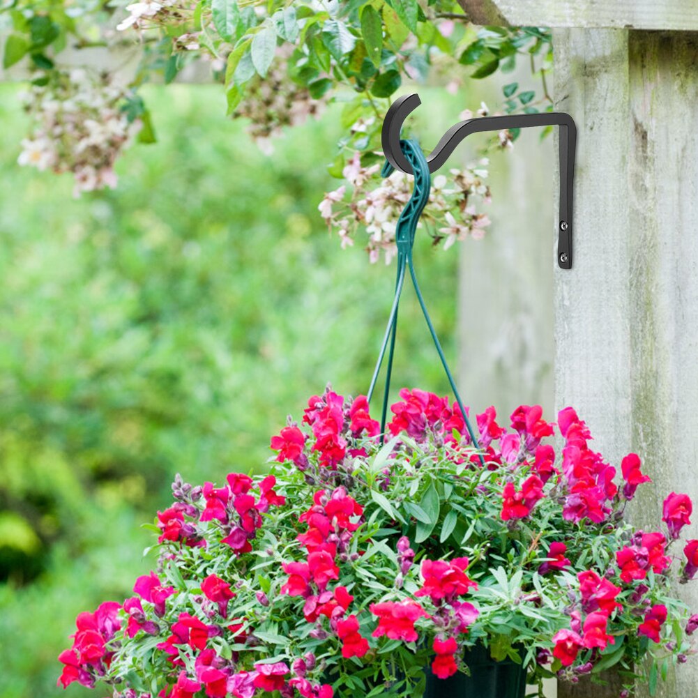 Ijzeren Haak Hang Lantaarn Plant Bloem Pot Smeedijzeren Haken Tuin Decoratie Muur Opknoping Haak Hanger Rack Wanddecoratie