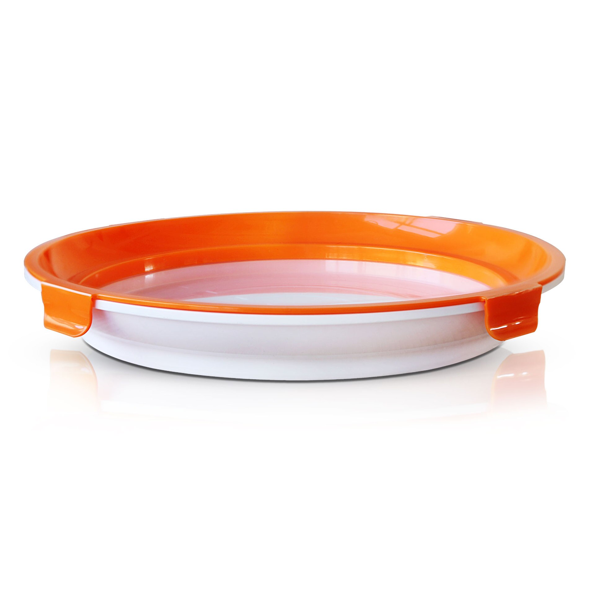 Vacuum Fresh Preservation box Vacuum Sealed Plastic Tray Food Preservation Tray Food Fresh Keeping Refrigerator Food Storage: Orange