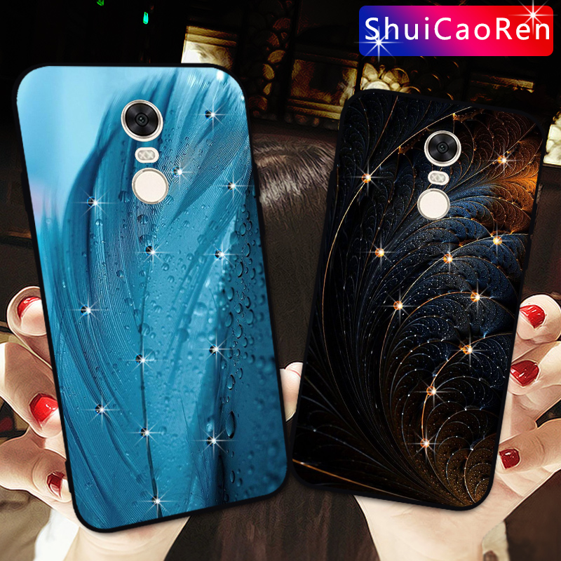 Luxe Siliconen Gevallen Voor Xiaomi Redmi 5 5.7 "Glitter Diamond Shell Cover Voor Redmi 5 Plus 5.99" rhinestone Case