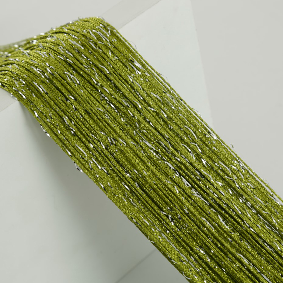 1 peça 100x200cm corda de glitter decorativa porta cortina contas divisória sala borla tecido poliéster painel janela 1x2m: MULTI