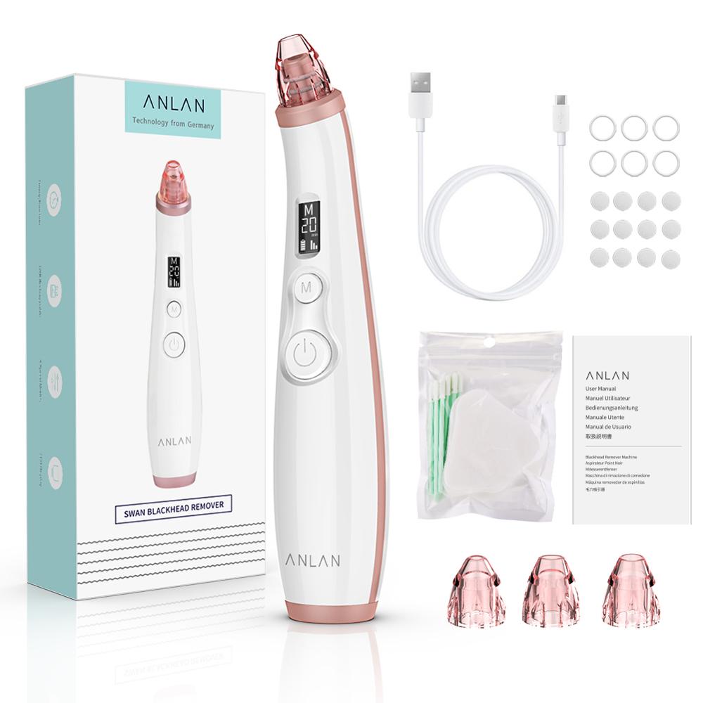 ANLAN Vacuum Blackhead Remover Skin Care Pore Acne Pimple Removal Blackhead Removal Device Vacuum Pore Cleaner For Face: Default Title