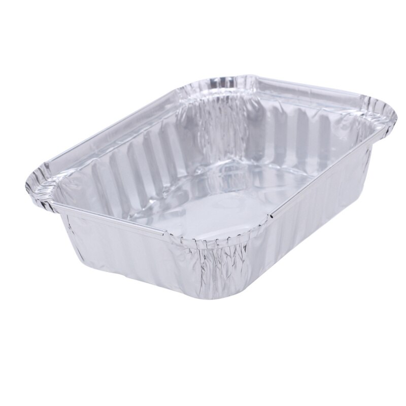 10Pcs 220ML Food Storage Containers Small Boxes Aluminium Foil Pans Microwavable Cup Takeaway Food Box Disposable Tableware