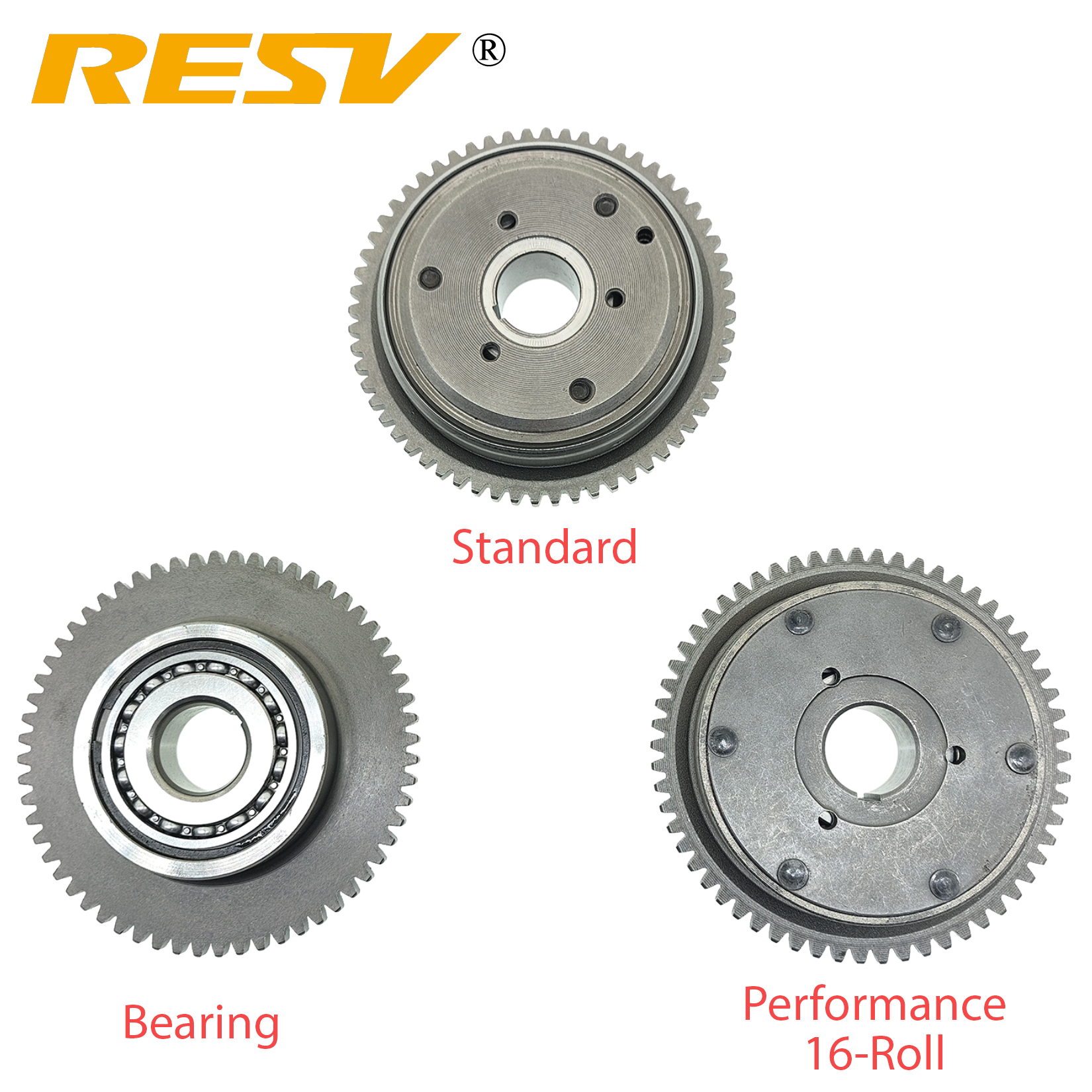 RESV für GY6 125 150 cc 152QMI 157QMJ 1P52QMI 1P57QMJ Leistung eins Weg Anlasser Anfang hoch Kupplung Assy. Freilaufkupplung