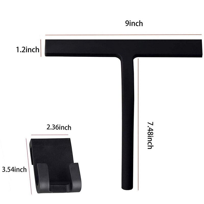 Silicone Shower Squeegee with Hook Non Slip Grip Household Squeegee Window Squeegee Glass Squeegee Glass Cleaner Window Cleaner