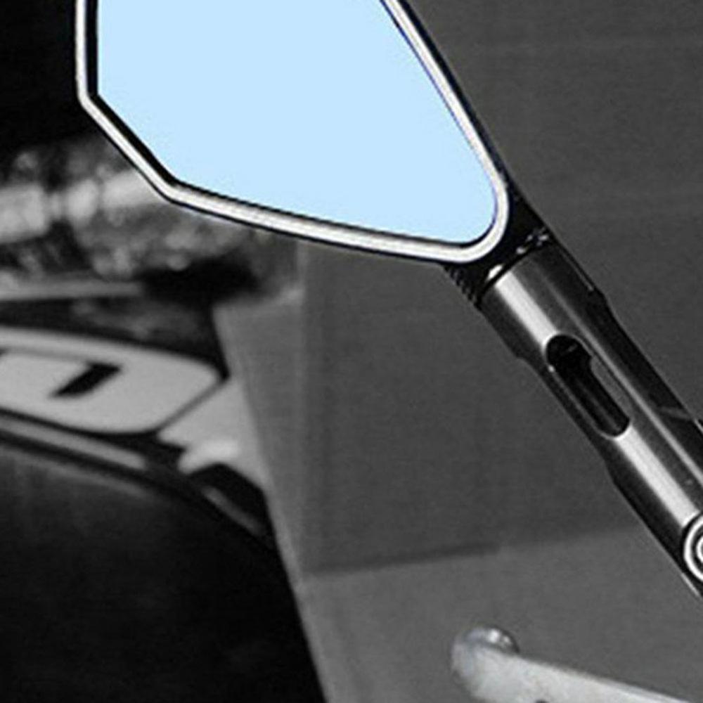 Accesorios universales para motocicleta, espejo retrovisor Universal reflectante en aleación de aluminio con diamante y Pentagonal, Cnc