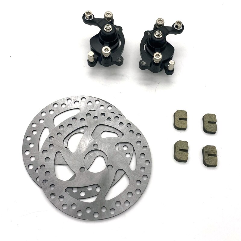 Front Rear Disc Brake Caliper Pads Brake disc 140mm For 47cc 49cc Chinese Mini Moto Kids ATV Quad Dirt Pocket Bike Gas Scooter: Gold