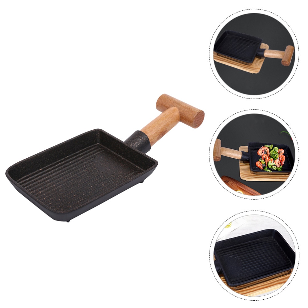 Alloy Frying Plate Shovel Shaped Baking Pan BBQ Frying Tray Kitchen Cookware