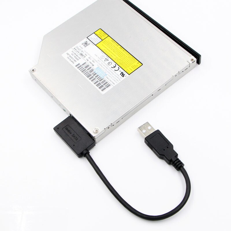 neueste USB 2,0 Zu Mini Sata II 7 + 6 13Stift Adapter Konverter Kabel schlank Stock Auf Lagerbier Für Laptop DVD/CD Rom Notizbuch