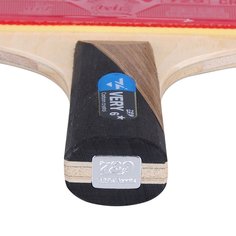Originale 729 vennskap veldig 6 stjerners bordtennisracketer ferdige racketer racket sport kviser i gummi ping pong bag