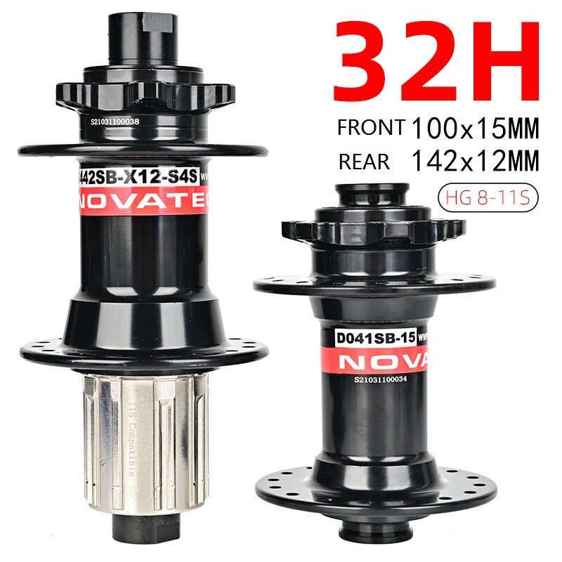 NOVATEC D041SB/D042SB piasta rowerowa mtb piasta 28H/32H/36H hamulec tarczowy 4 łożysko 8-11S QR/THRU piasta łożyska części rowerowe