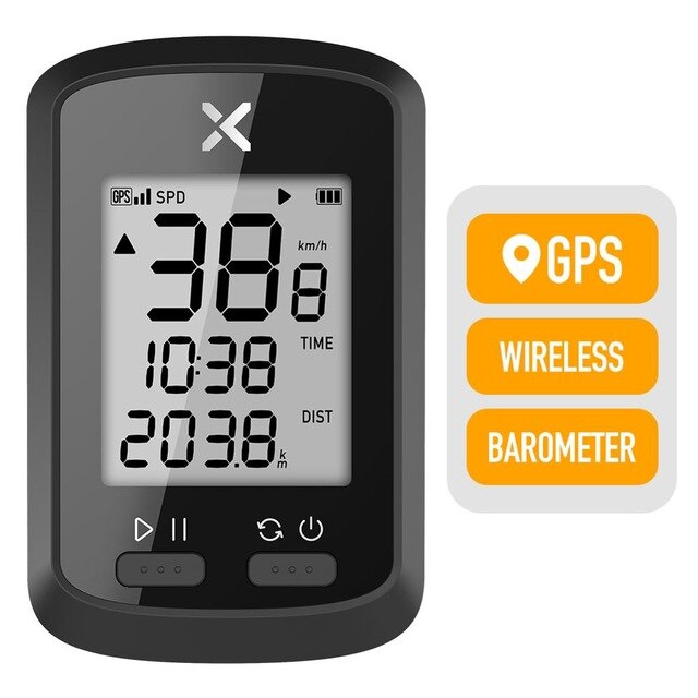 Xoss gps fietscomputer draadloos fiets snelheidsmeter racefiets mtb waterdicht bluetooth ant+ fietscomputer g plus computer: Xoss g plus