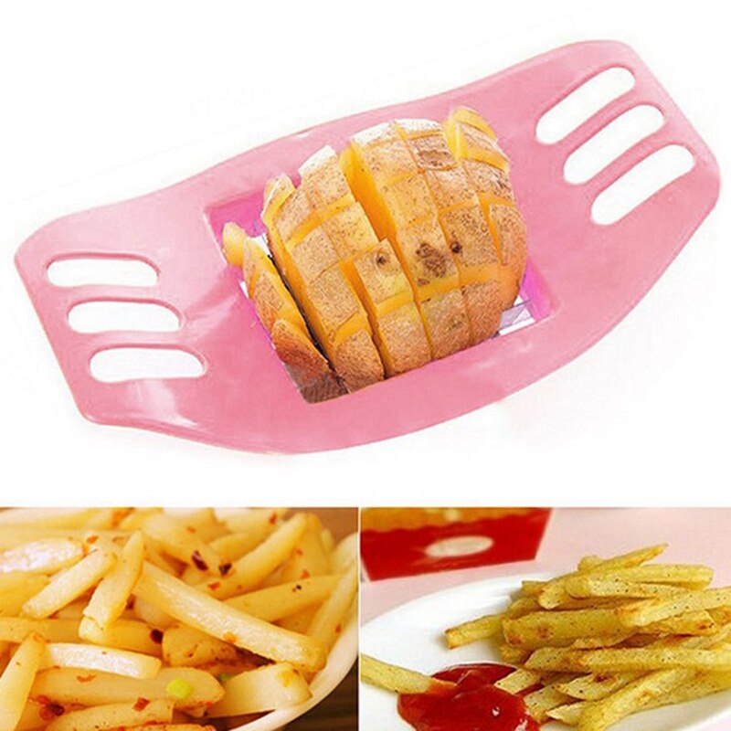 Potato Chip Cutter Stainless Steel Cutter Vegetable French Fry Chopper Chips Making Tool Kitchen Gadgets Accessories