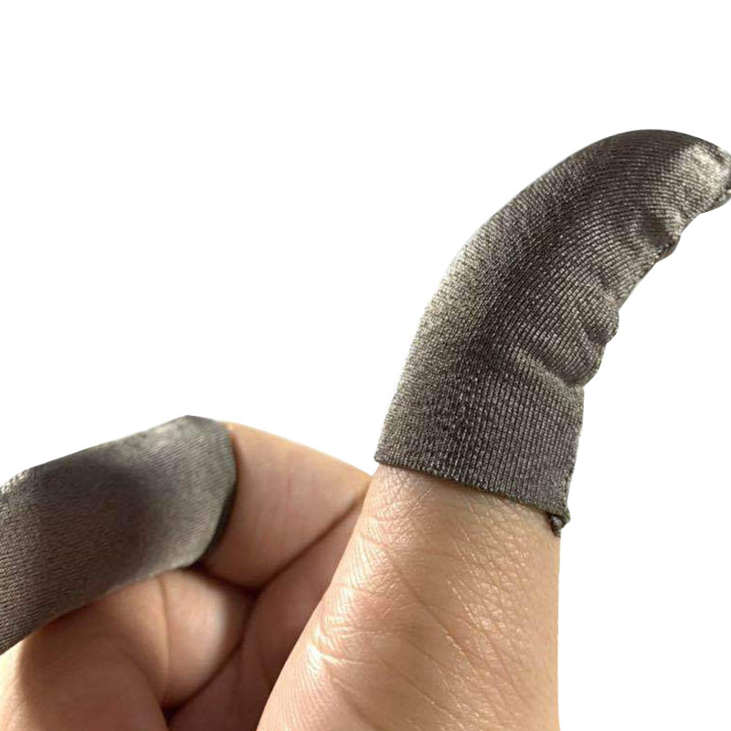 6/8/10 stk berøringsskærm sølvfiber finger ærme svedebestandig ultratynd åndbar fingerhætte  nc99