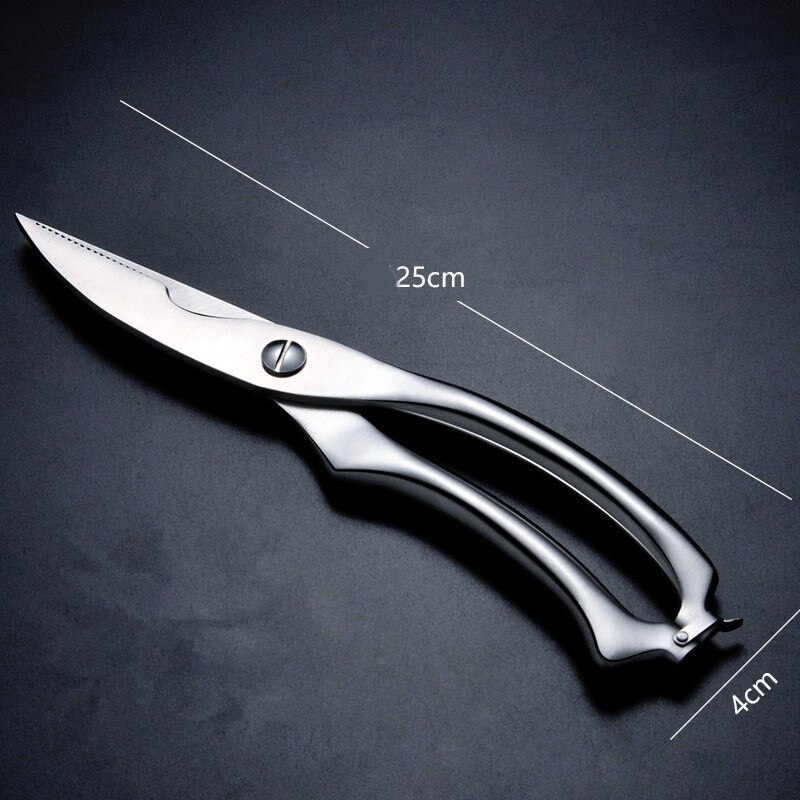 Stainless Steel Poultry Kitchen Chicken Bone Scissor With Safe Lock Cutter Cook Tool Shear Cut Duck Fish Meat Kitchen Gadgets