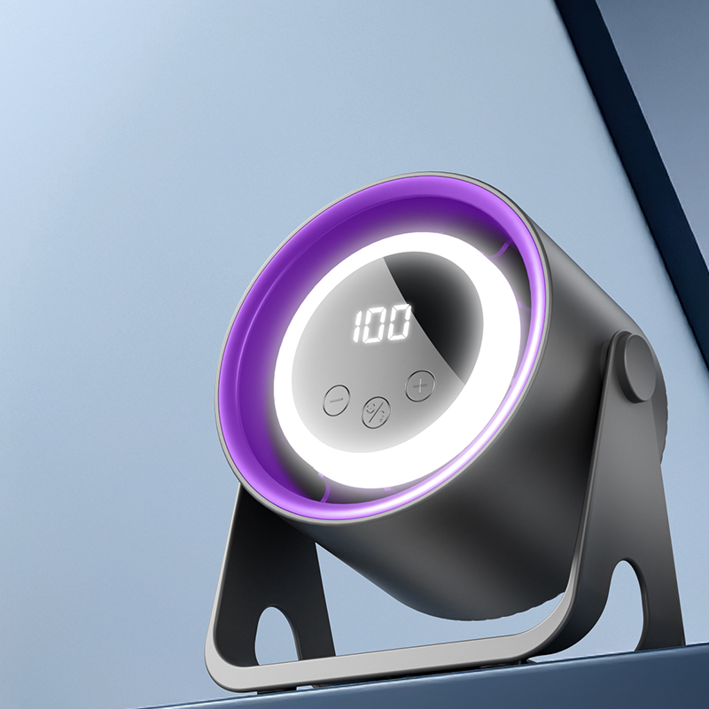 USB Desktop Small Portable Mini Home Kitchen Dormitory Bedroom Outdoor Illuminated Small Fan: black