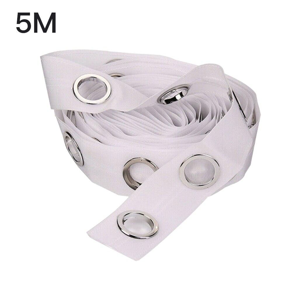 5/10M Oogje Gordijn Tape Gordijn Rubriek Grommet Tape Transparante Ring Header Tape Gordijn Accessoires Polyester: 5m