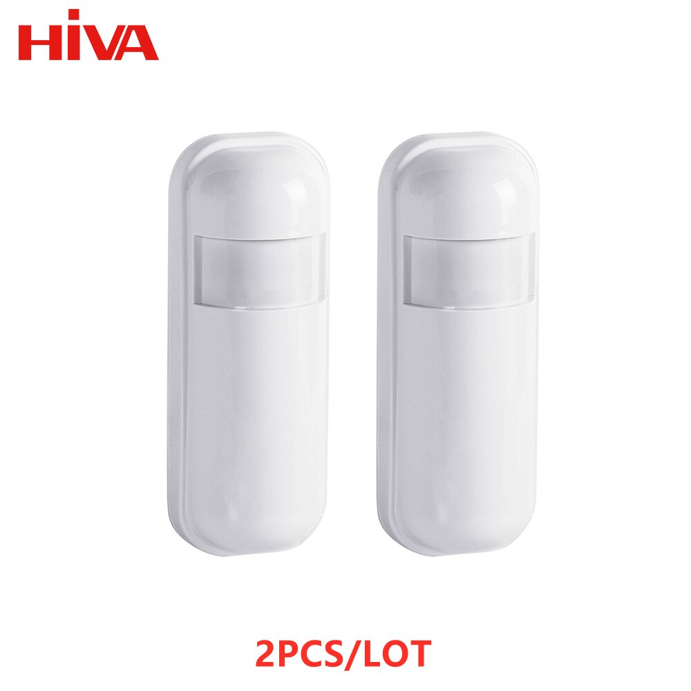 433MHz Motion Sensor Wireless Mini PIR Infrared Detector for Home Alarm System Burglar Security Alarm Kits: Red