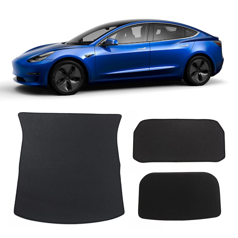 Voor Tesla Model Y Kofferbak Mat Zachte Flanellen Stofdicht Auto Voor & Achter Cargo Tray Kofferbak Beschermende Pads