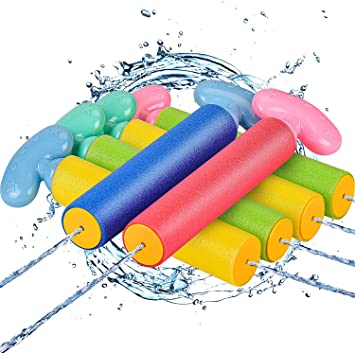 6 Stuks Foam Squirt Guns Speelgoed Set Water Blaster Schieten Kanon Kit Fun Zomer Strand Badkamer Speelgoed Voor Jongens Kinderen outdoor Speelgoed