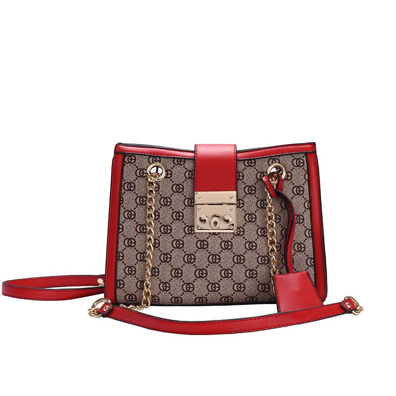 Moda de Alta Capacidade Sacos para As Mulheres PU de Couro Saco Do Mensageiro Do Ombro das Mulheres Bolsa Sac A Principal Sacos Crossbody Marca projetistas: 8025 red