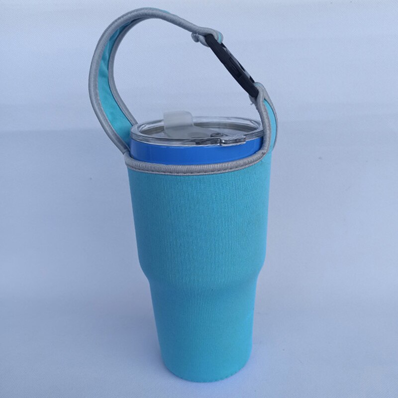 Insulated Bag Coffee Mug Cover Case Thermos Cup Pouch Portable Vacuum Cup Set Camping Accessorie For YETI 30oz Mugs: Sky Blue