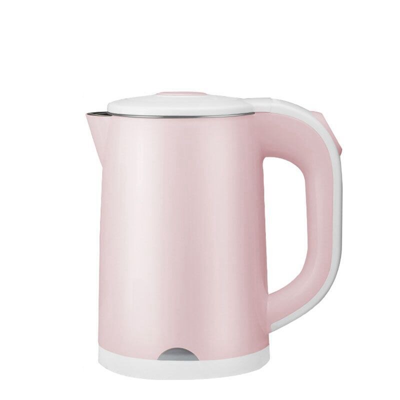 DMWD 0.6L mini czajnik elektryczny 110V-220V bojler na wodę robić podróży służbowej elektryczny dzbanek na wodę 700W z 3 W 1 wtyczka uniwersalna: różowy