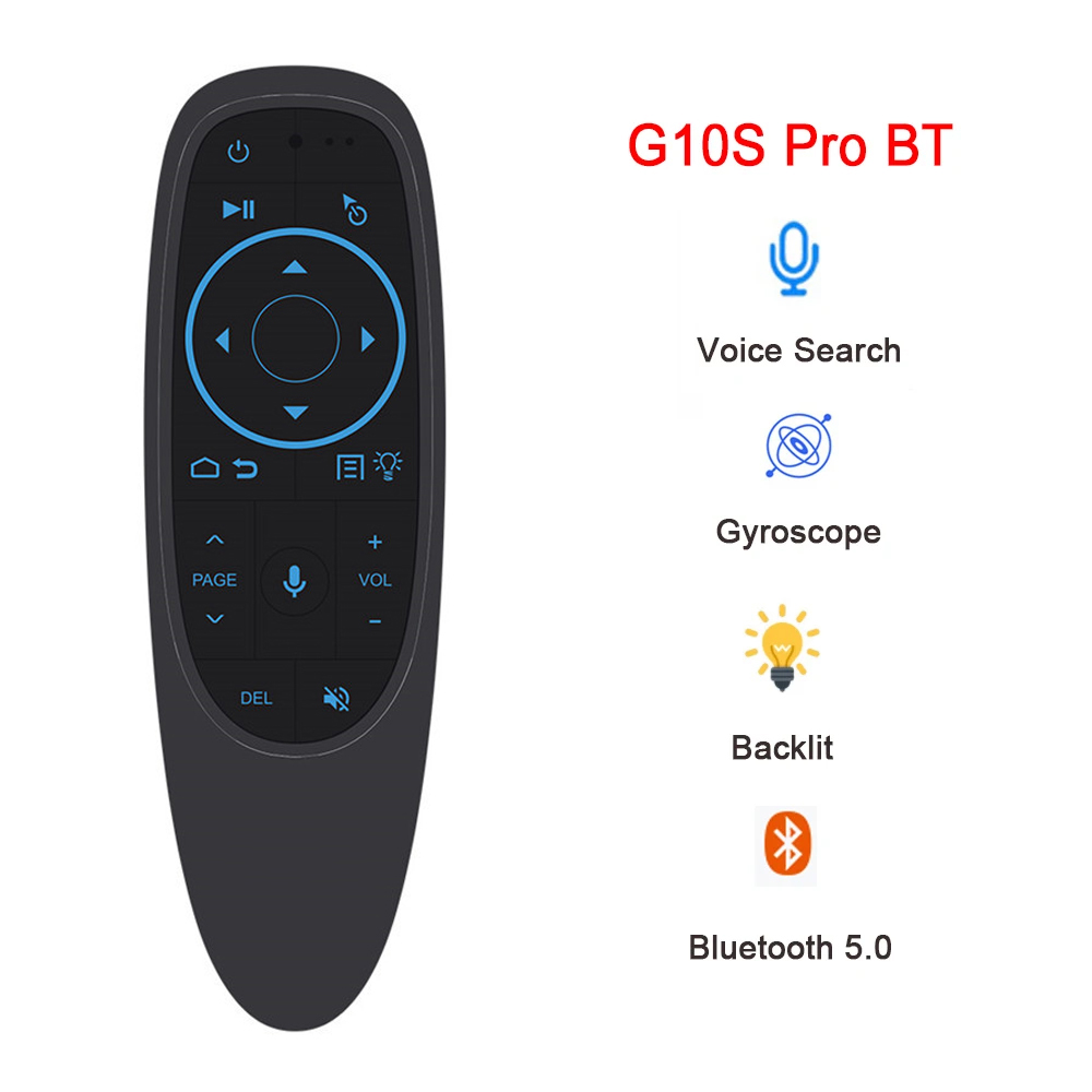 G10S G10SPRO G10BTS G10SPROBT Air Mouse Voice Remote Control 2.4G Wireless Gyroscope IR Learning for Android TV Box PC: RED
