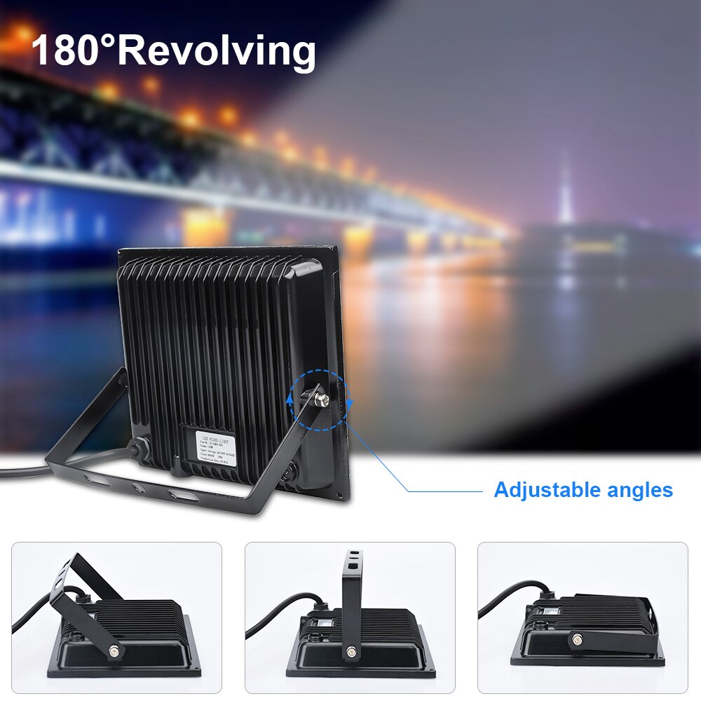 LED Floodlight Ultra thin 10W 20W 30W 50W 100W Outdoor Spotlight Flood Light IP66 AC220V foco led exterior LED Street lighting