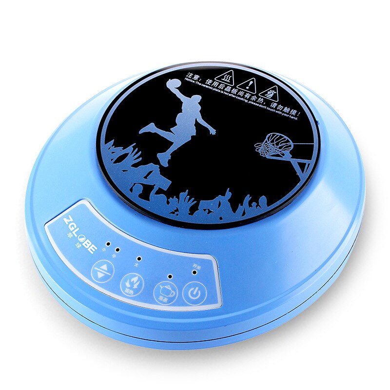 Mini chaudière à induction portable, petit format, pour la maison, dortoir d&#39;étudiants, petit format, pour faire bouillir du thé ou faire bouillir du thé: Bleu