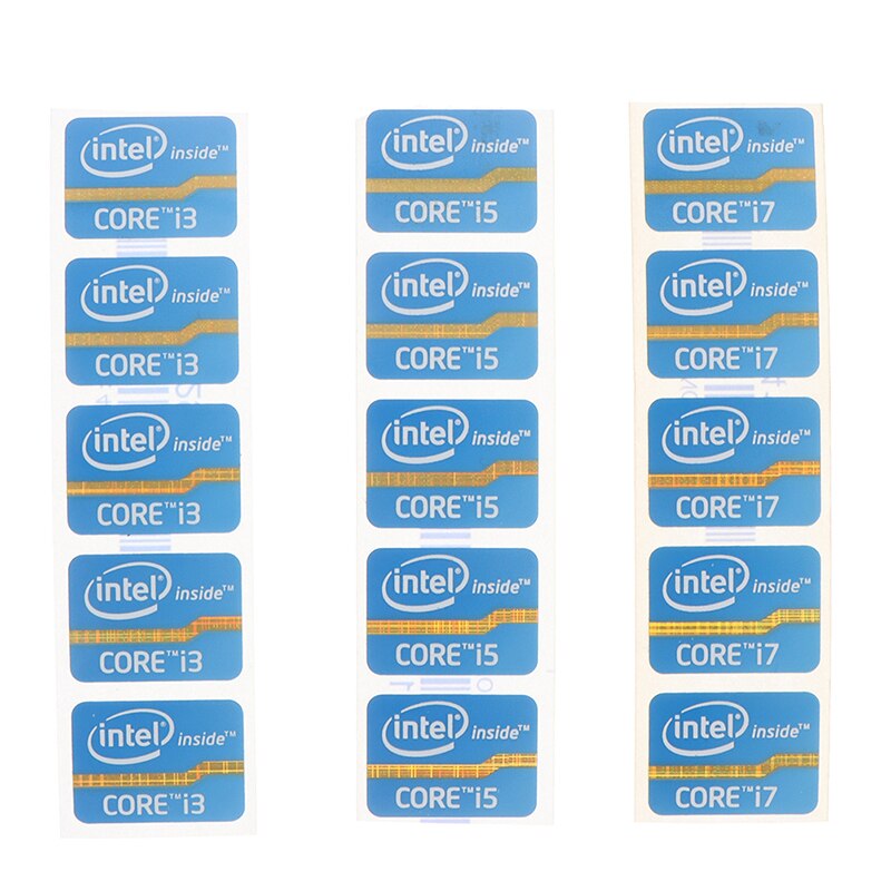 1/5pcs Ultrabook Performance Label Sticker Laptop Logo Stickers Intel Core Four-generation Core i3 i5 i7