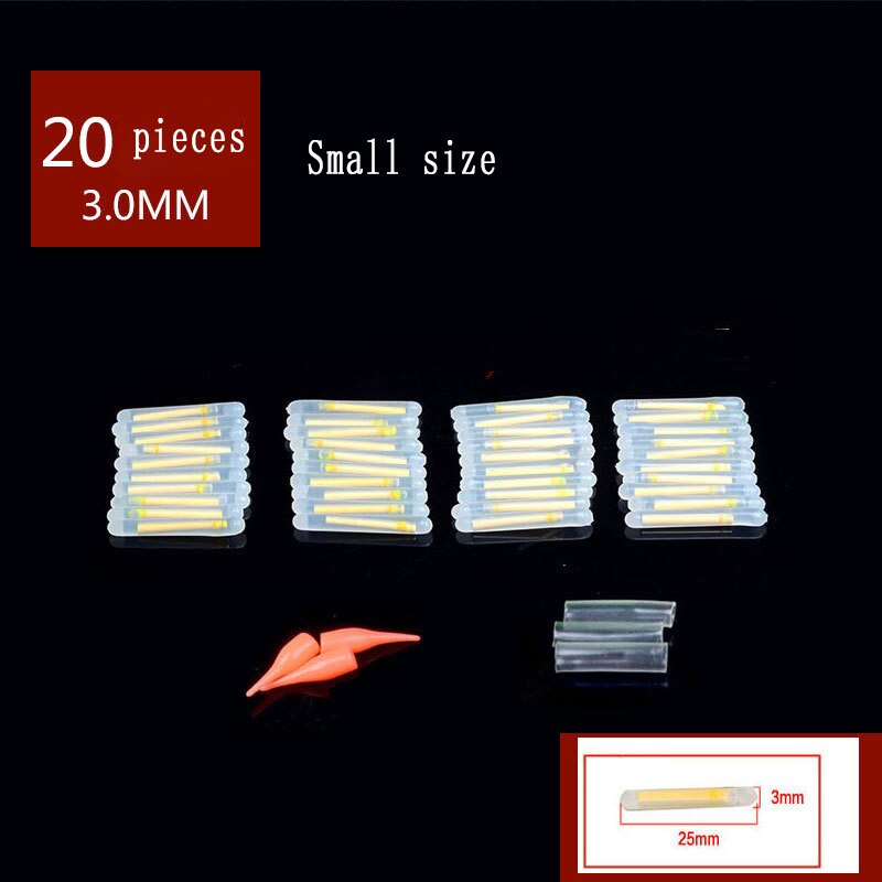 15 Uds diámetro 4,5mm palo de luz 20 piezas Uds diámetro 3mm lightstick caja luz química brillante químico, pesca luz flotadores luminosos