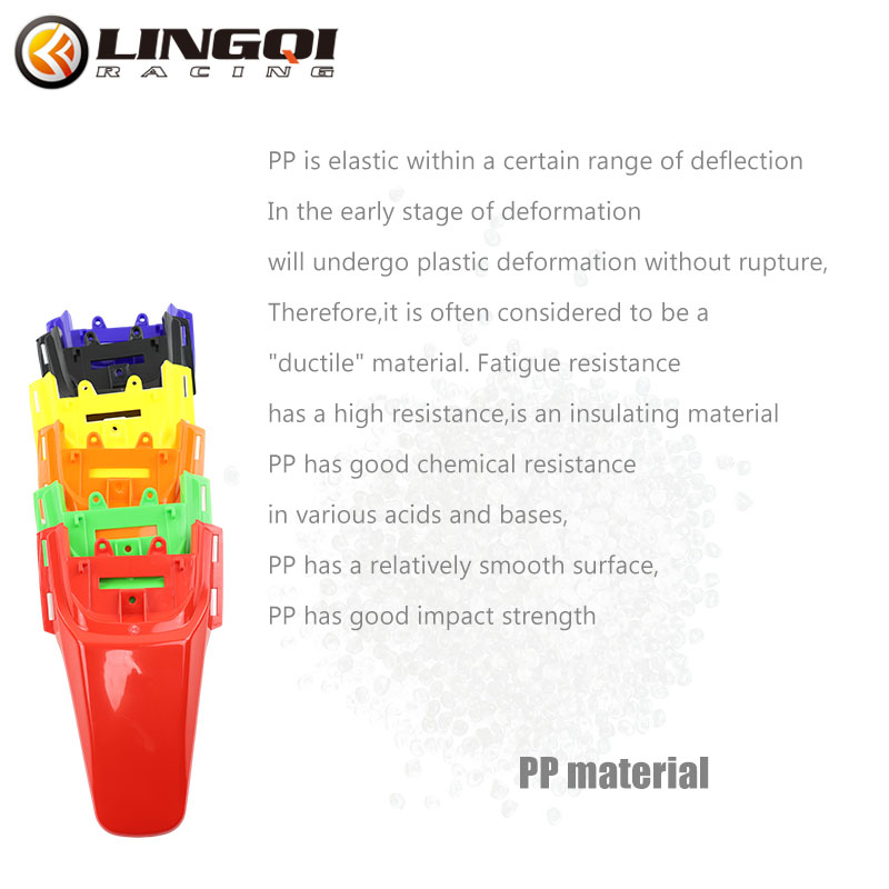 LINGQI CRF50 Rear Fender Motorcycle Pit Dirt Bike Mudguard Mud Guard Plastic Body Cover for CRF 50 Protection Accessories
